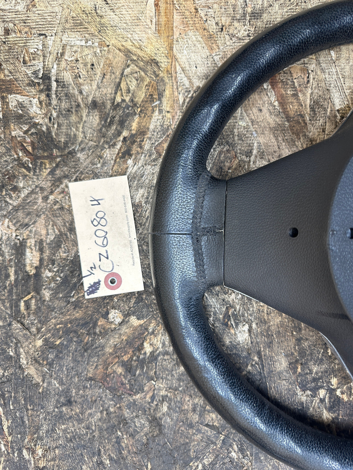 BMW 03-10 E60 5 SERIES BLACK LEATHER STEERING WHEEL W/BUTTONS OEM 11008818