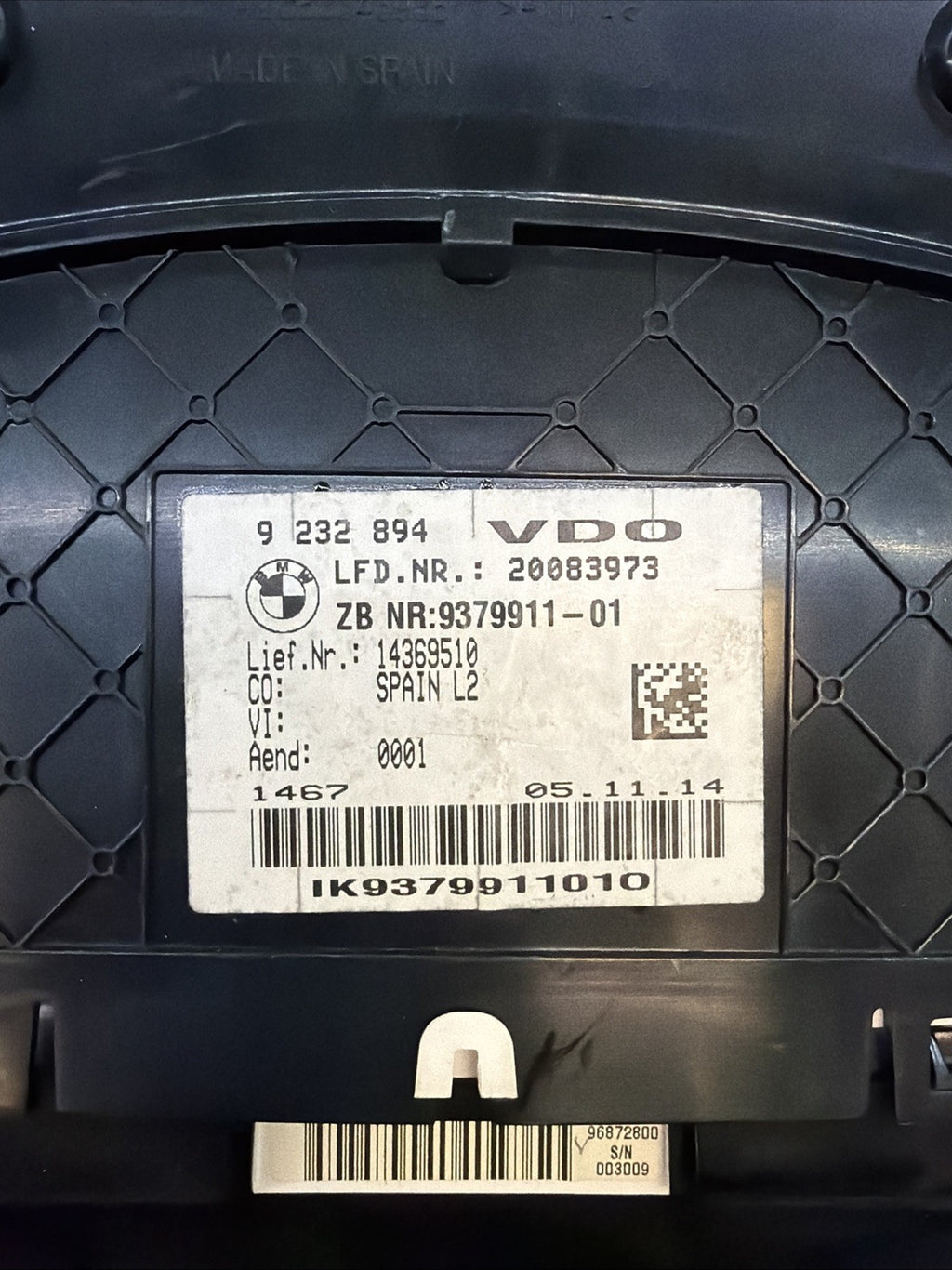 13-17 BMW F30 F32 F34 328i 428i SPEEDOMETER INSTRUMENT CLUSTER 9232894 141K