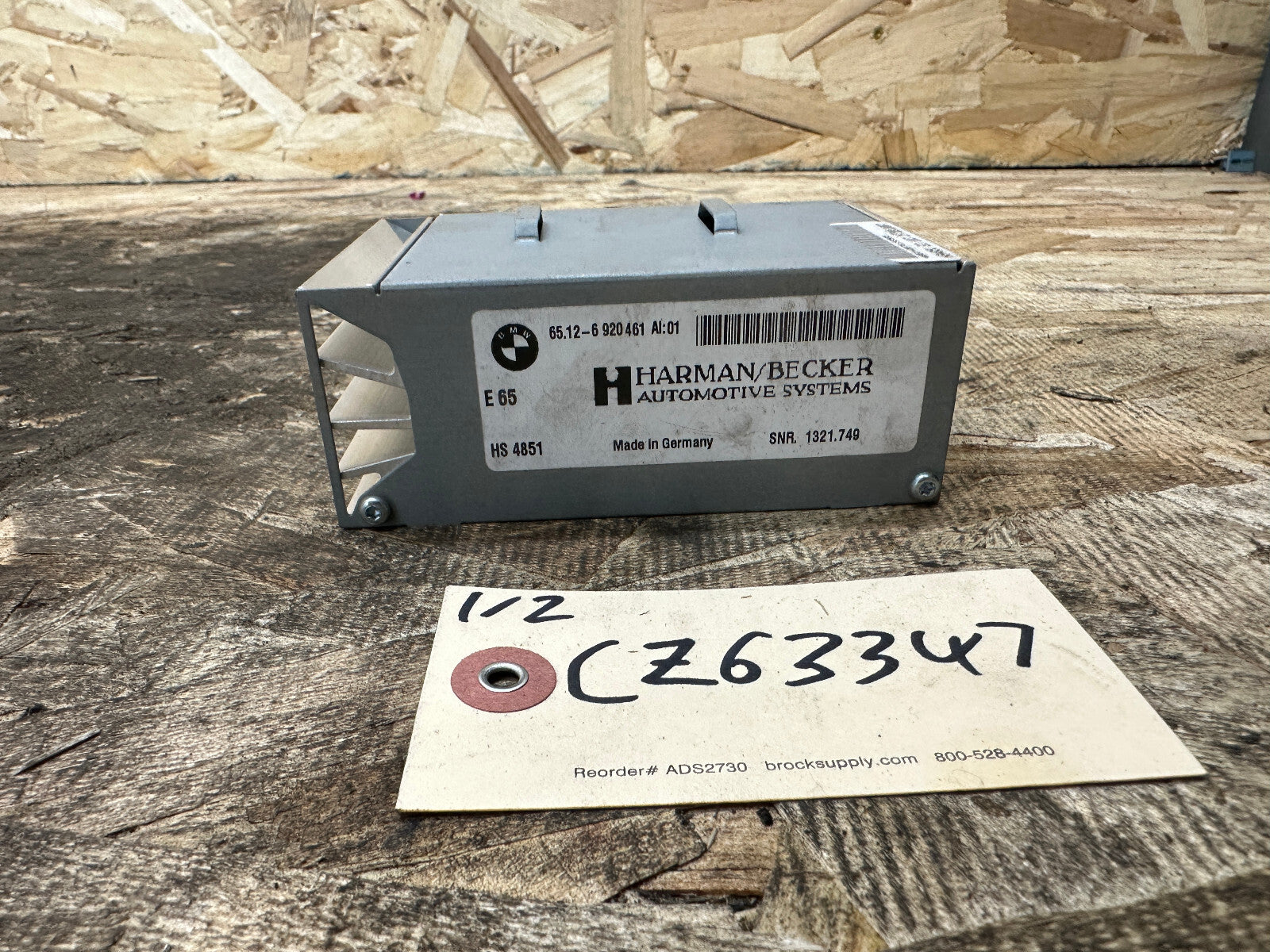 BMW 2001-2010 E60 E63 E65 5/6/7 SERIES HiFi HARMEN STERO AMPLIFIER OEM 6920461