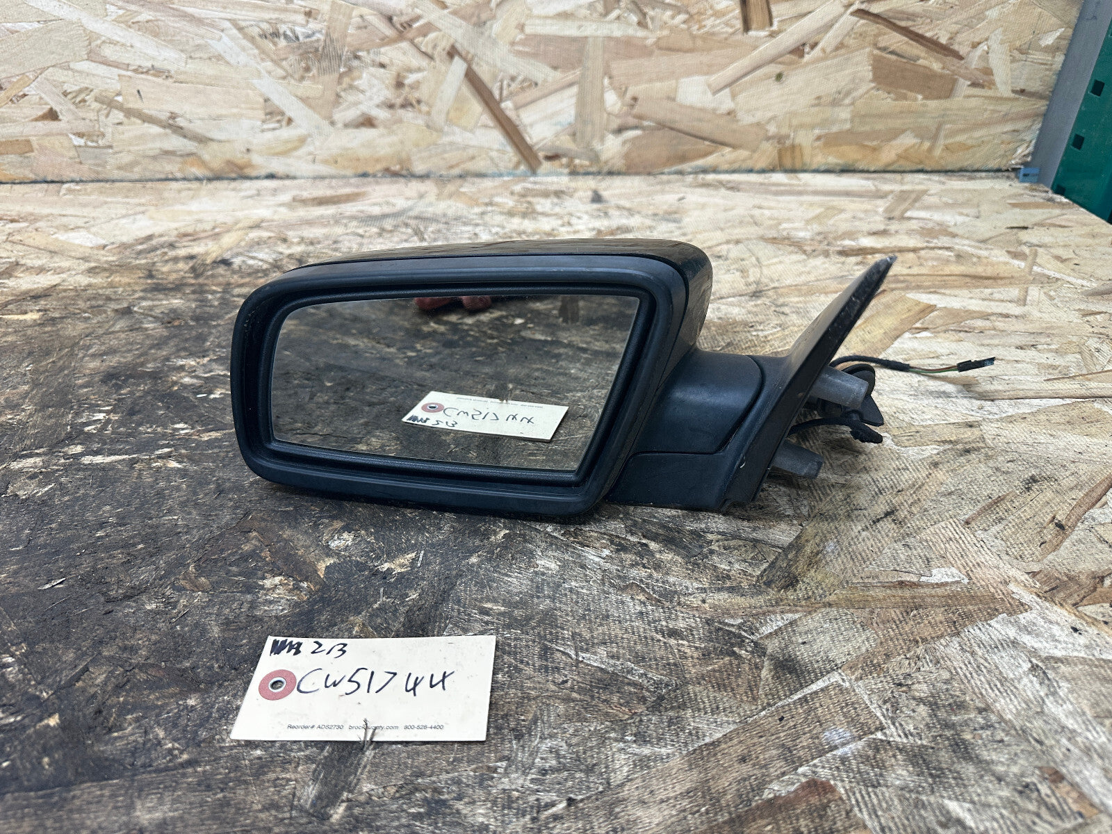 BMW 2006-2010 E60/E61 LCI RIGHT PASSANGER SIDE MIRROR BLACK OEM 7043437/7038344