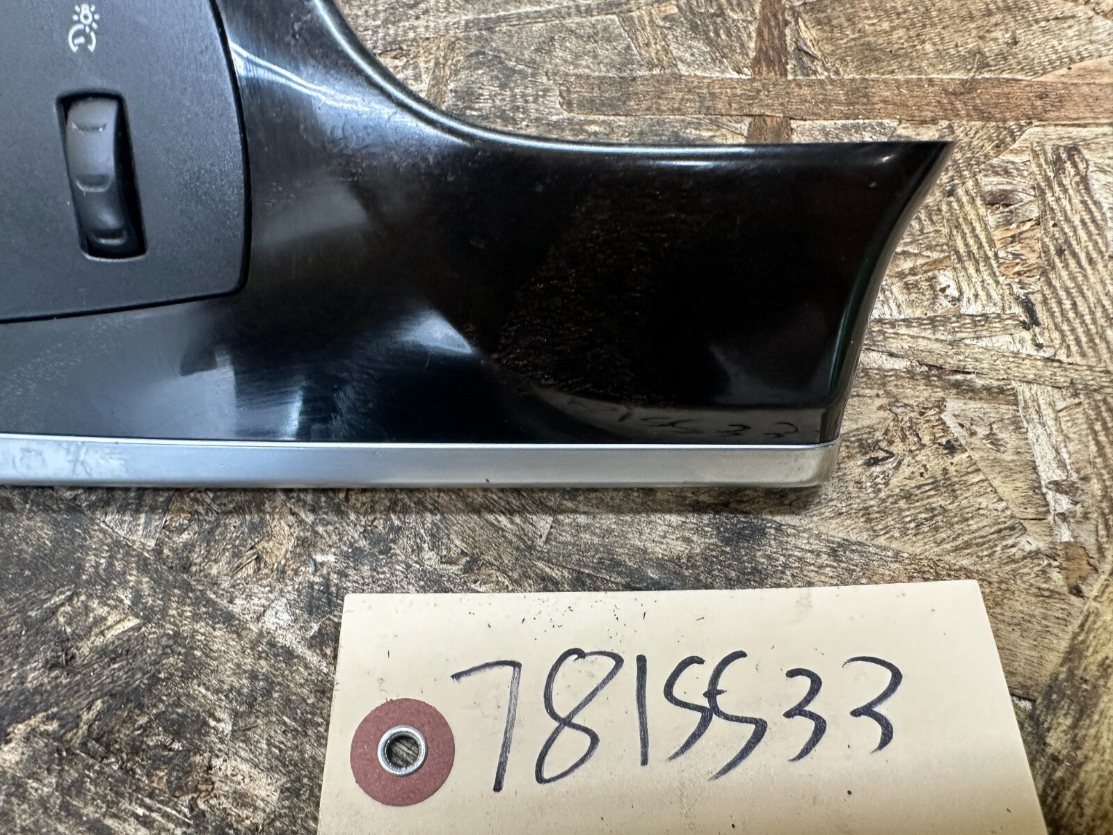 BMW 09-17 F10 F11 5 SERIES GLOSSY BLACK HEADLIGHT CONTROL SWITCH PANEL 9166644