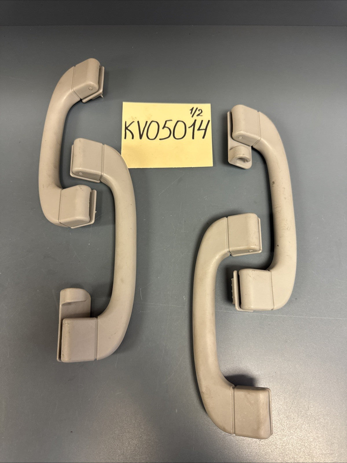 06-12 BMW 328i M3 E90 Front & Rear Upper Interior Roof Grab Handle Bar Set OEM