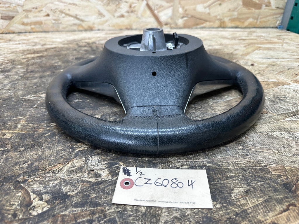 BMW 03-10 E60 5 SERIES BLACK LEATHER STEERING WHEEL W/BUTTONS OEM 11008818