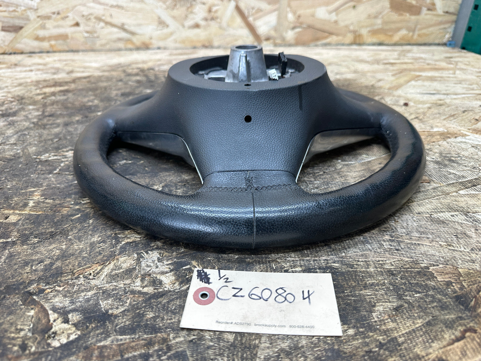 BMW 03-10 E60 5 SERIES BLACK LEATHER STEERING WHEEL W/BUTTONS OEM 11008818