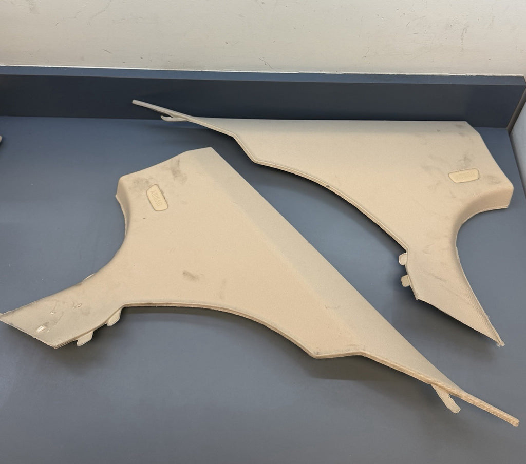 BMW F10 Sedan Trim C Pillar Upper 9116357 9116358 Trim Cover BEIGE FADED  *NOTE*