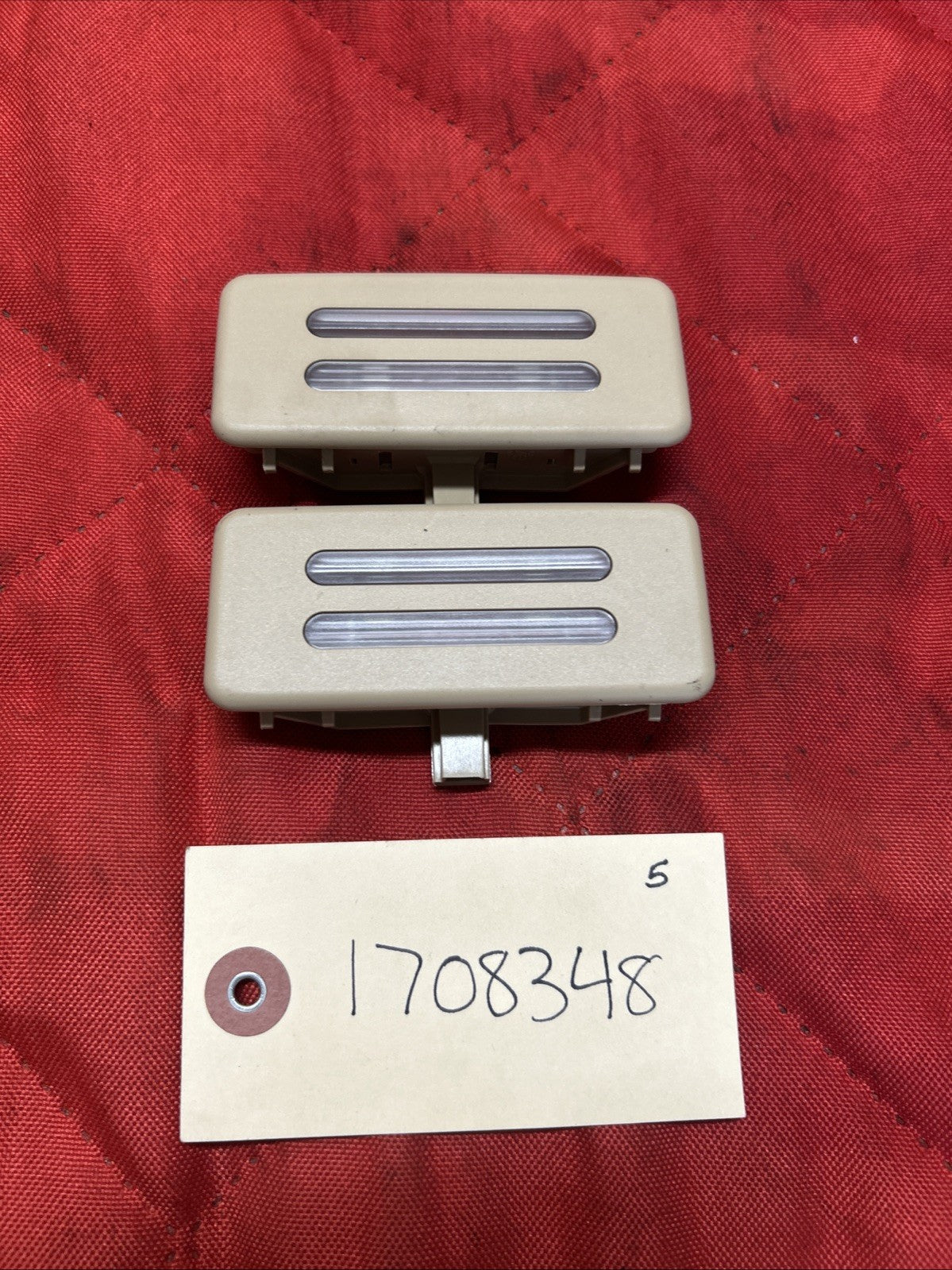 06-11 BMW E60,E61,E90,E91,E92 SUN VISOR INTERIOR LIGHT 6962011 SET OF 2