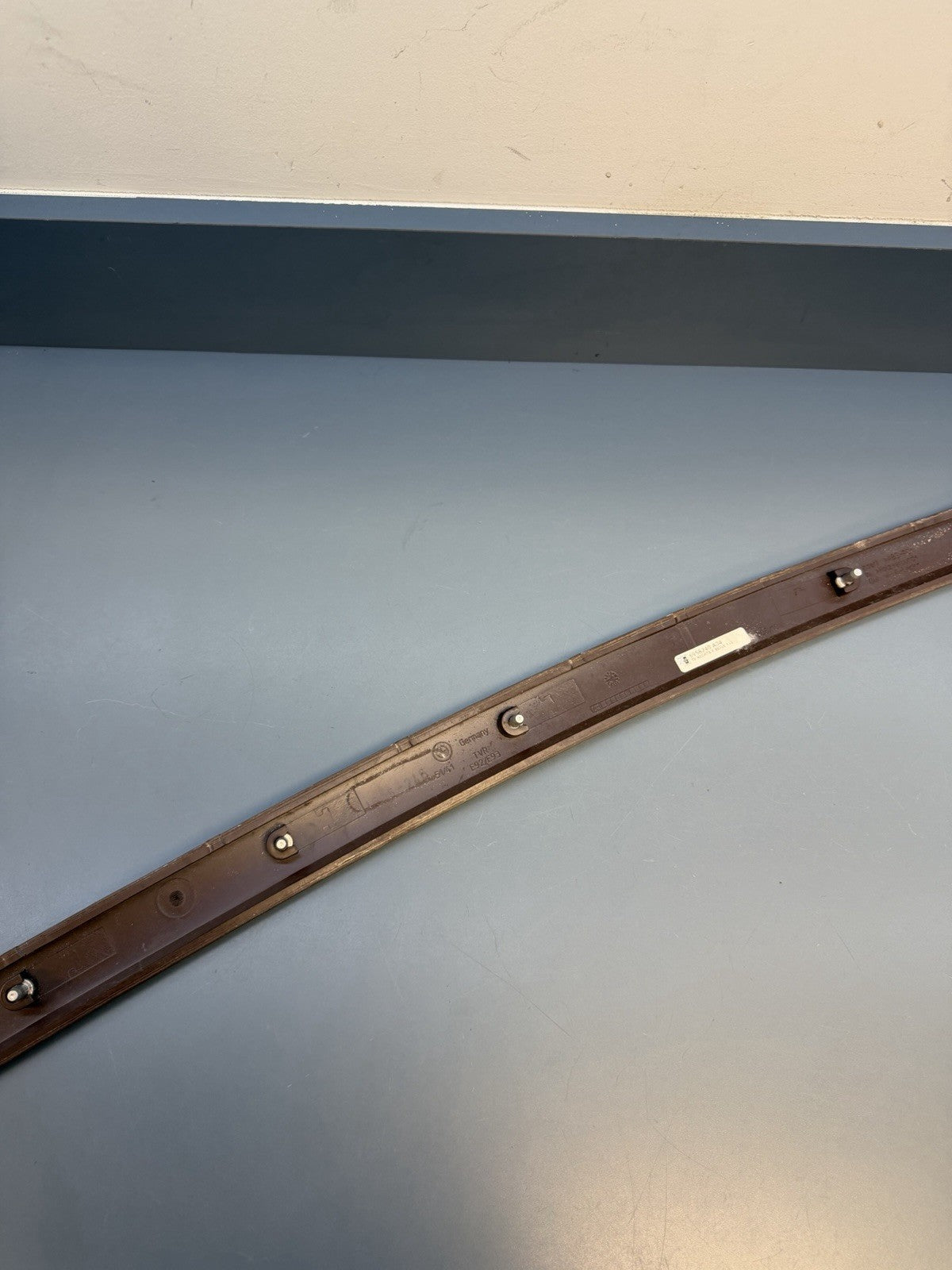 BMW 3 E92 E93 Passenger Side Strip Right Door Wood Trim Poplar Grain 6958240