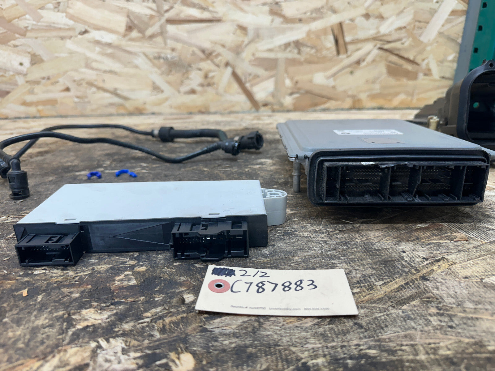 BMW 08-13 N63 ENGINE ECU/DME+CAS+KEY+HOUSING MSD85 SET 7633374+9268751