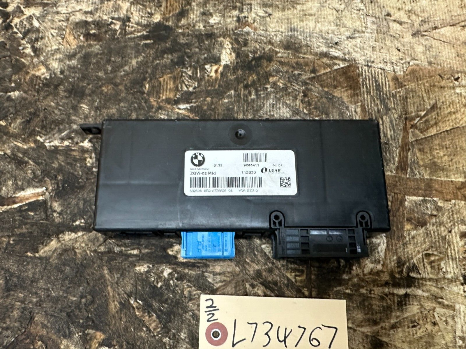 BMW 2011-2017 F25 X3 CENTRAL GATEWAY CONTROL MODULE LEAR OEM 9266411