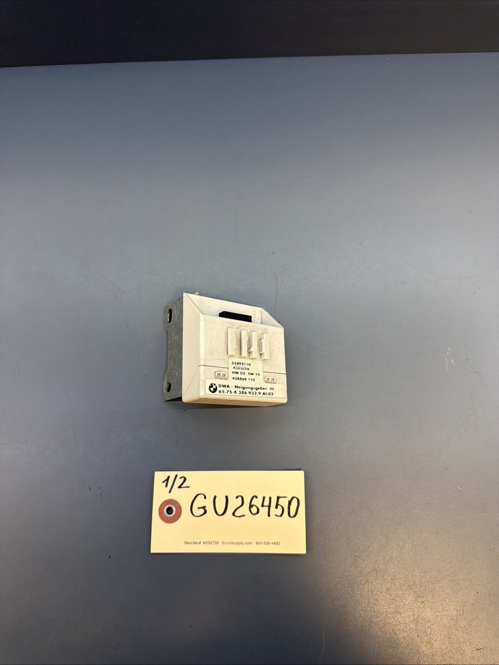 97-03 BMW E46 E39 SECURITY INCLINATION INDICATOR SENSOR MODULE OEM 8386932