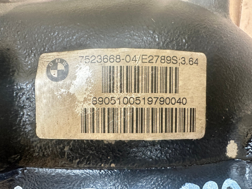 BMW 03-06 E83 X3 3.0i REAR DIFFERENTIAL FINAL 3.64 DRIVE 7523668