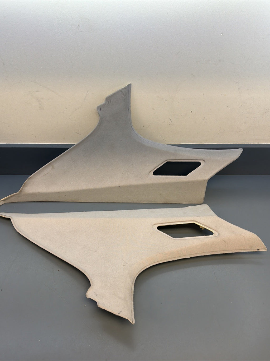 99-06 BMW E46 SEDAN Left & Right Rear C Pillar Trim Panel 8220244 GRAY