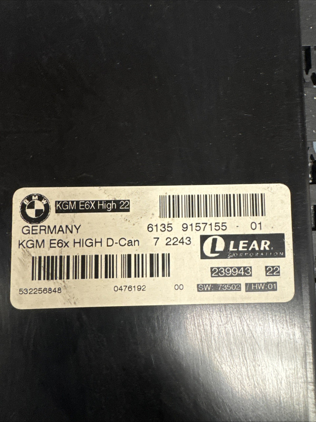 08-10 BMW E60 525 528 530 535 550i BCM Body Gateway Control Module OEM 9157155