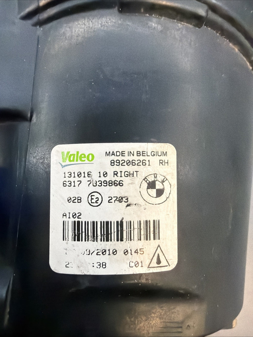2011–2016 BMW F10 F07 E92 Front Right (Passenger Side) Bumper Fog Light 7839866