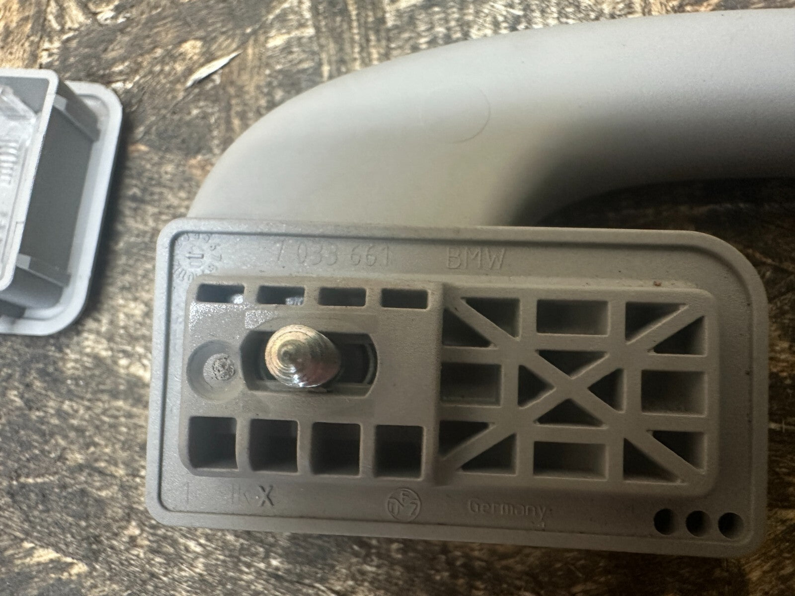 BMW 06-12 E90 E9X 3 SERIES FRONT L+R OVERHEAD GRAB HANDEL GRAY x2 OEM 7033659