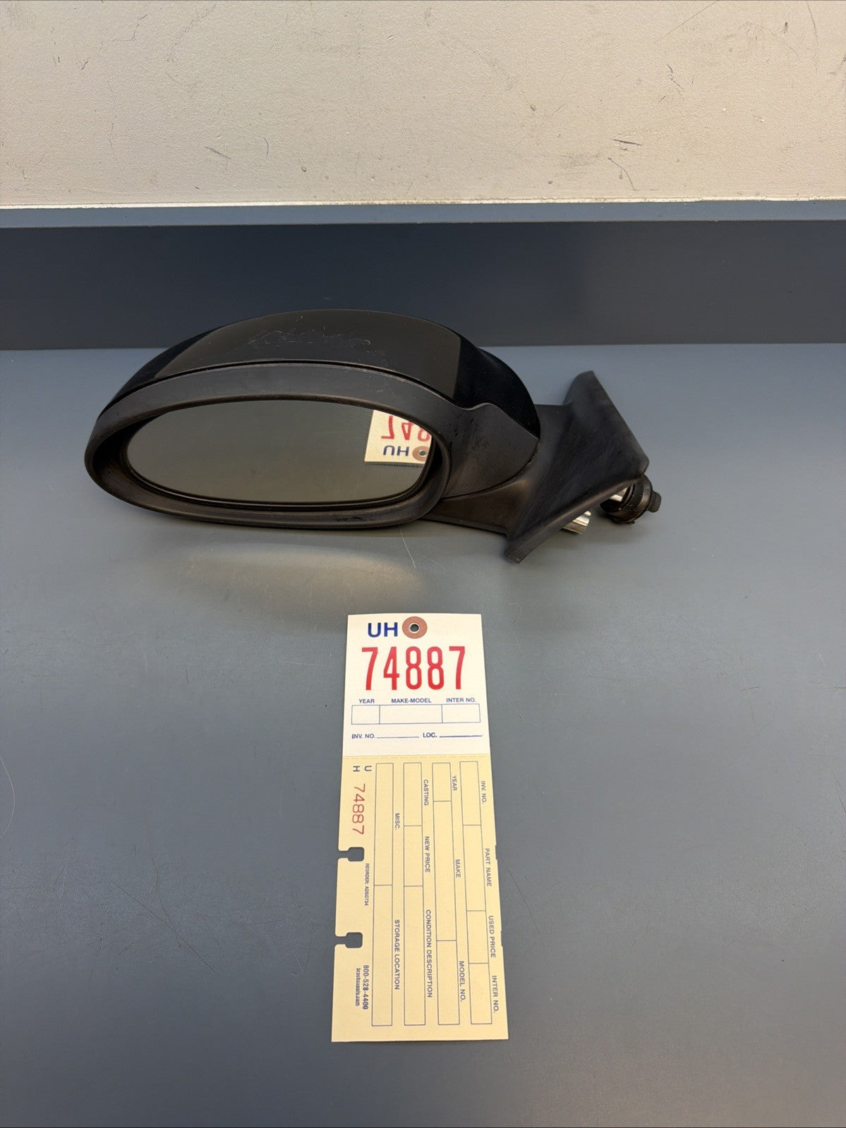 06-08 BMW E90 325i 330i 335i Left Driver Side Door Mirror Black 7075626 OEM