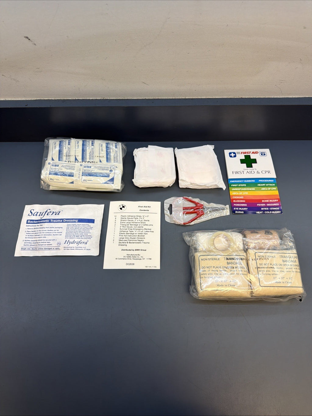 BMW OEM - 2007 2008 2009 2010 - 528Xi 528i 530i 535i E60 TRUNK LID FIRST AID KIT