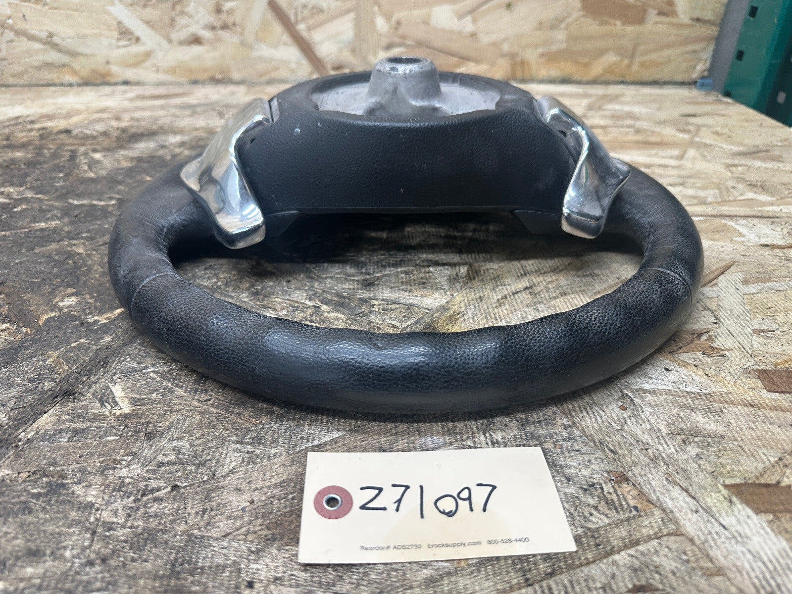 BMW 06-13 E90 3 SERIES BLACK LEATHER STEERING WHEEL W/ PADDLES OEM 3051626