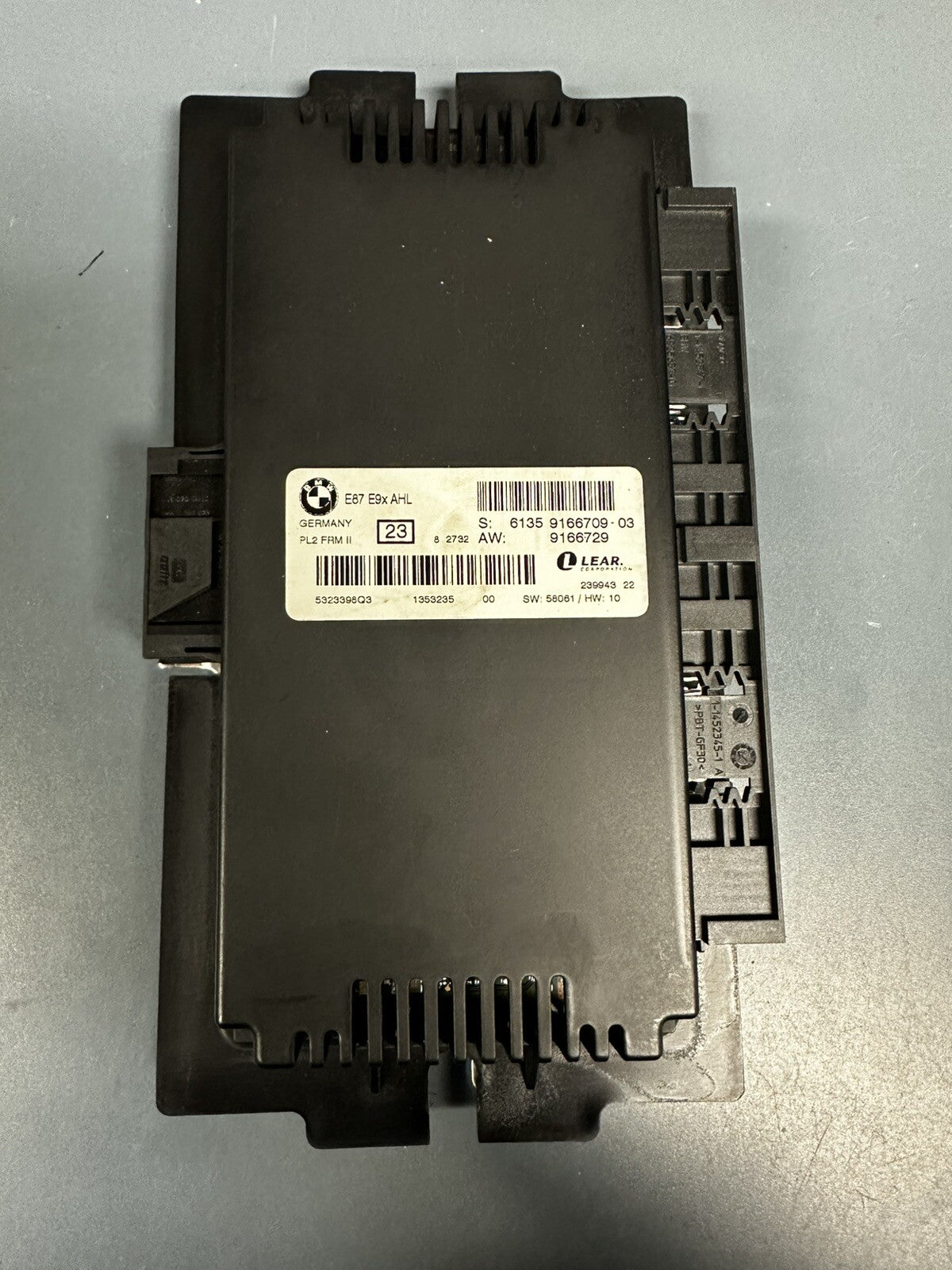 08-09 BMW M3 328I 335i E90 E92 E93 PL2 FRM 2 II FRM2 FOOTWELL MODULE 9166709 OEM
