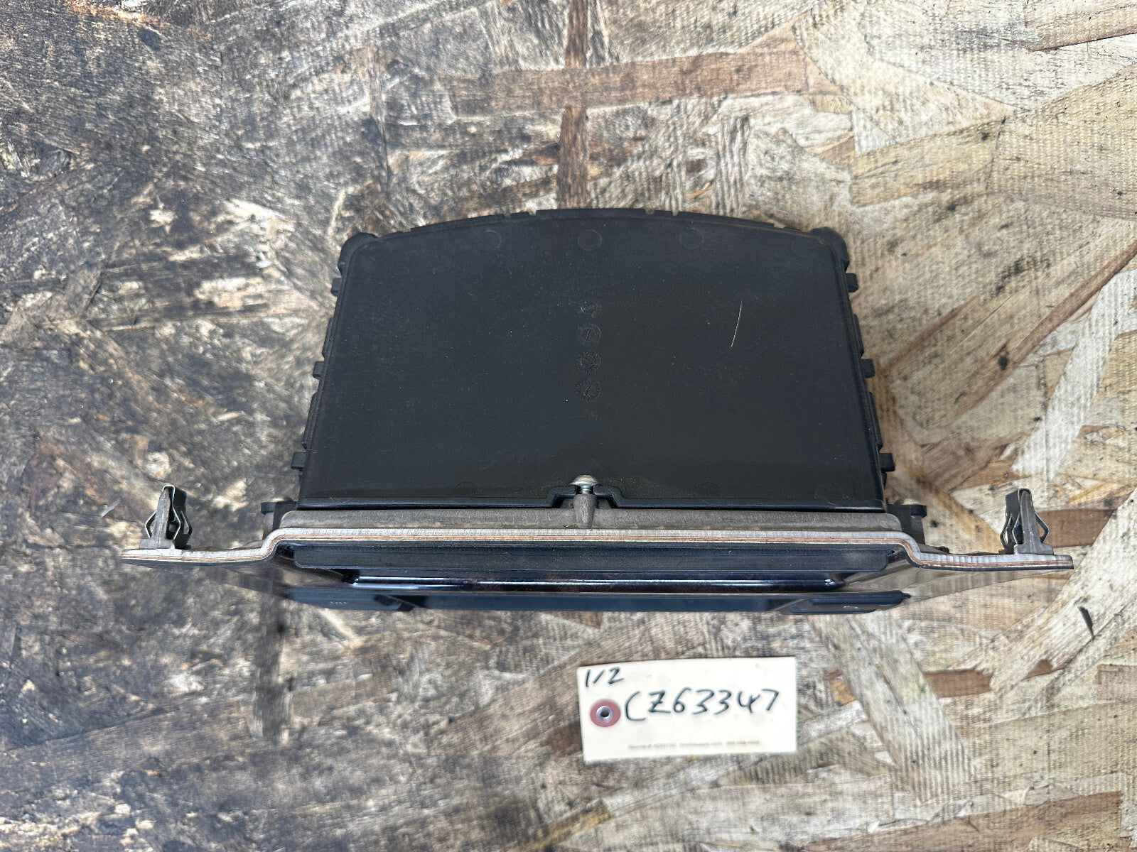 BMW 03-10 E60 5 SERIES CENTER DASH STORAGE TRAY+HEATED SEAT SWITCH WOOD 9139391