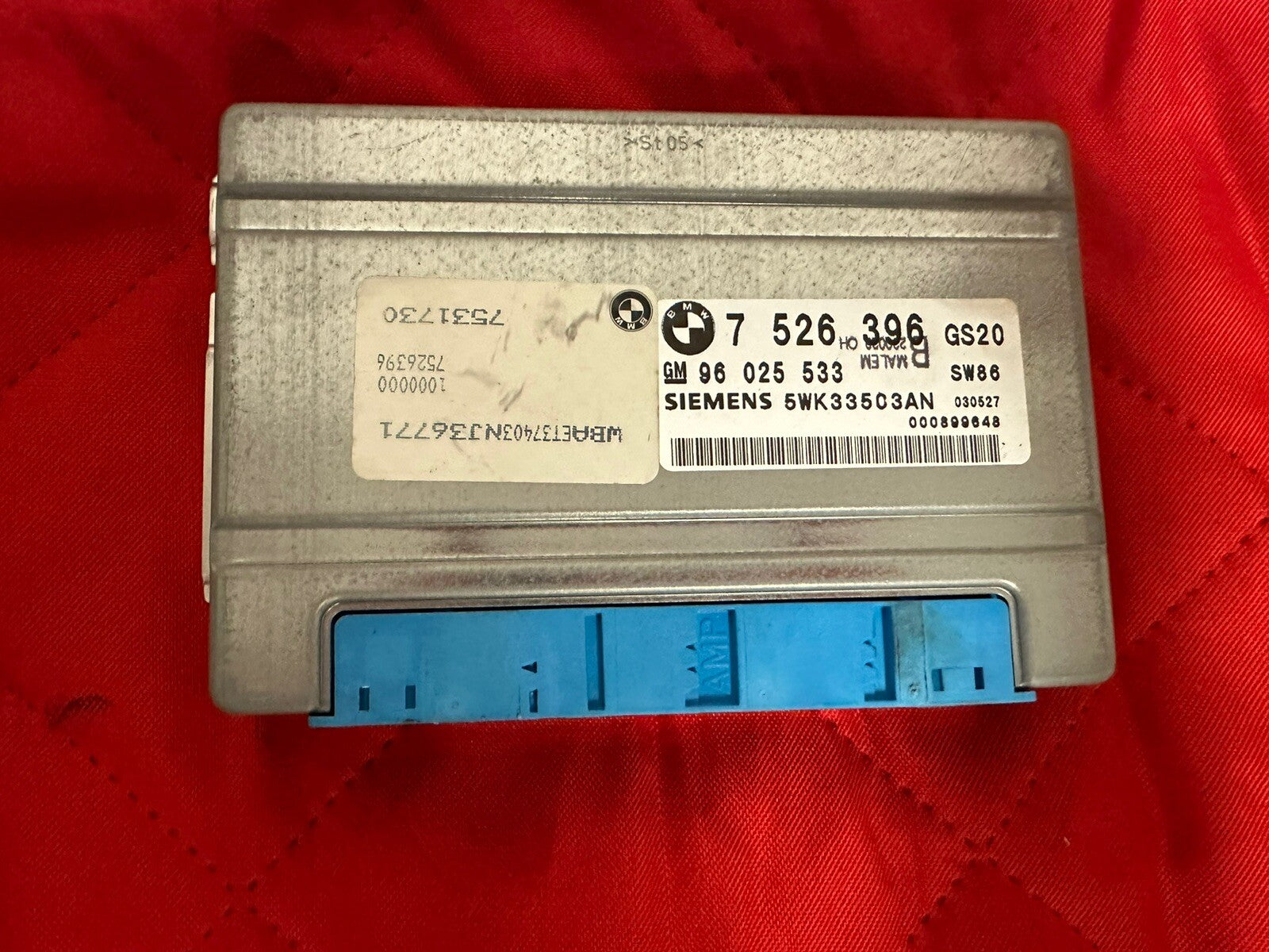 01-04 BMW 325Ci TRANSMISSION CONTROL MODULE SIEMENS UNIT OEM 7526396
