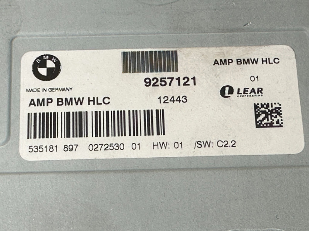 BMW 2011-2014 F25 X3 HiFi RADIO AMP AUDIO AMPLIFIER OEM 9257121