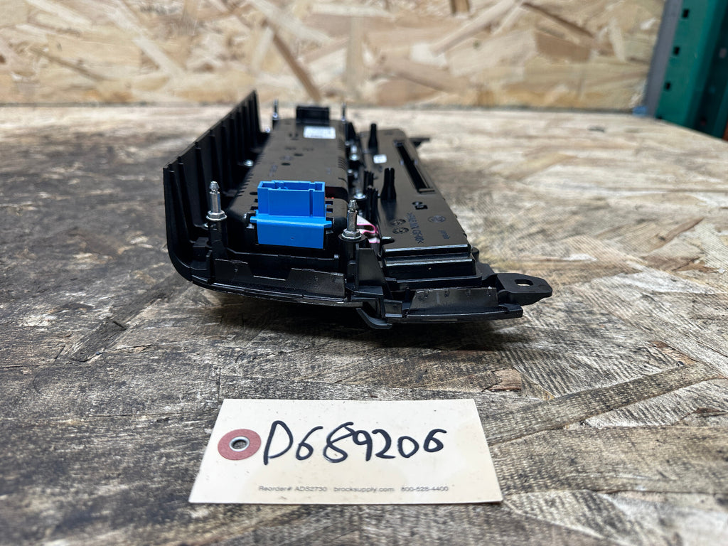 BMW 10-17 F10 5 SERIES AUDIO HEAD UNIT CLIMATE CONTROL PANEL BLACK OEM 9324323