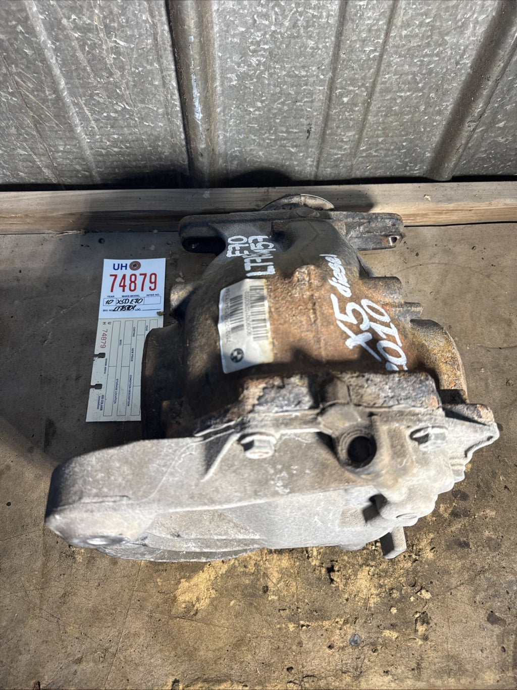 BMW REAR DIFFERENTIAL X5D M57 E70 DIESEL  AUTOMATIC FINAL DRIVE 3.64 7552523