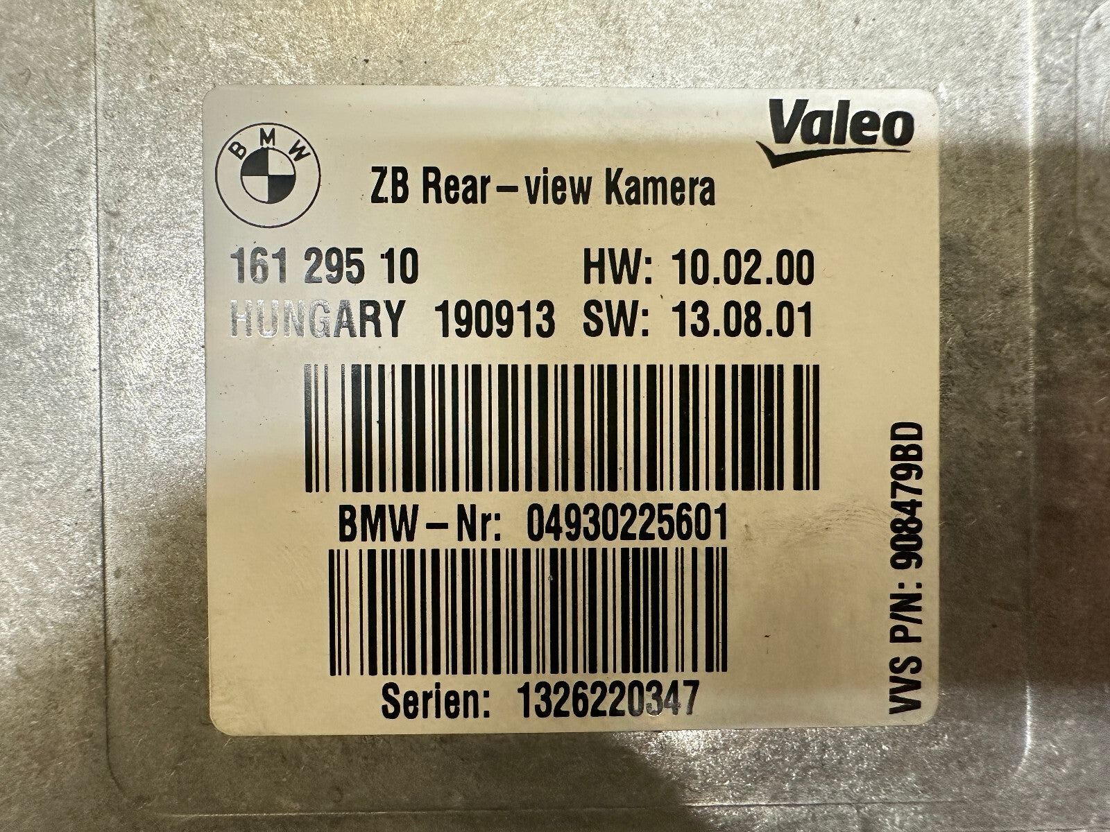 BMW 2010-2019 F25 F30 F32 F85 REAR VIEW CAMERA CONTROL MODULE OEM 16129510