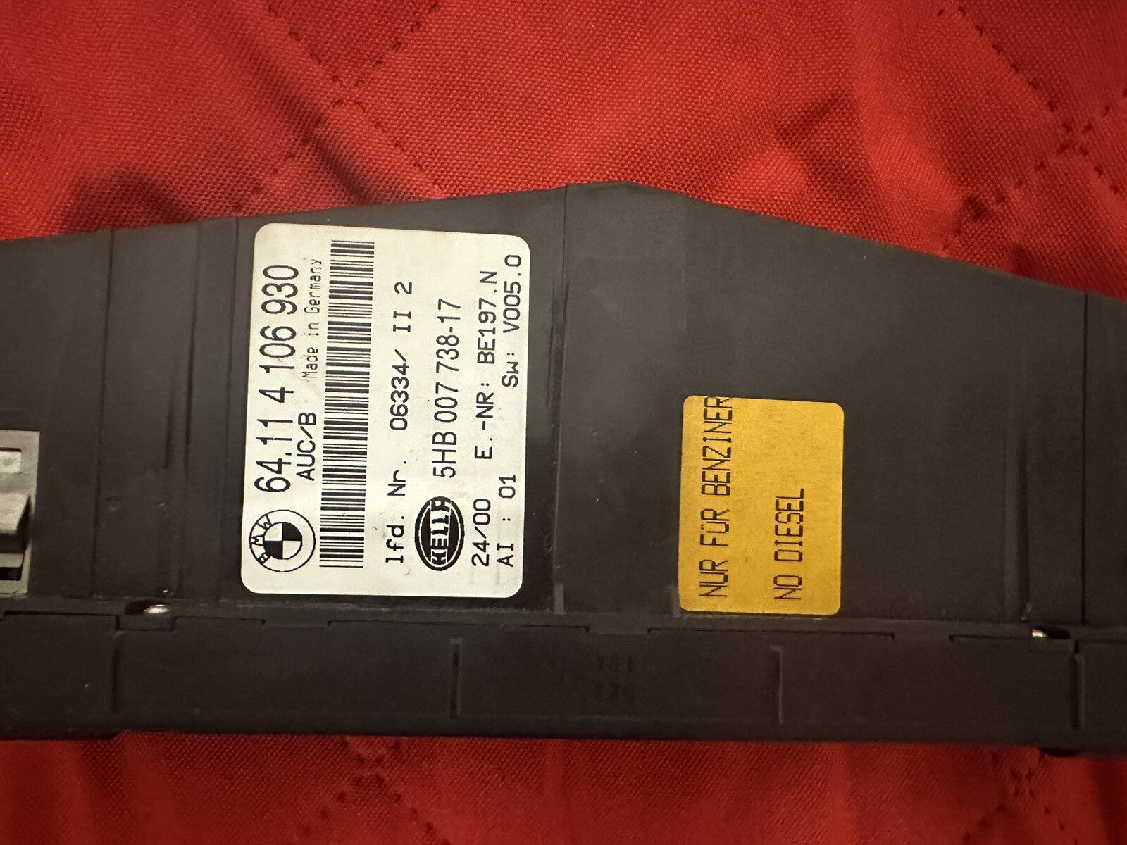 00-06 BMW E46 3 SERIES CLIMATE TEMPERATURE CONTROL UNIT A/C HEAT OEM 4106930