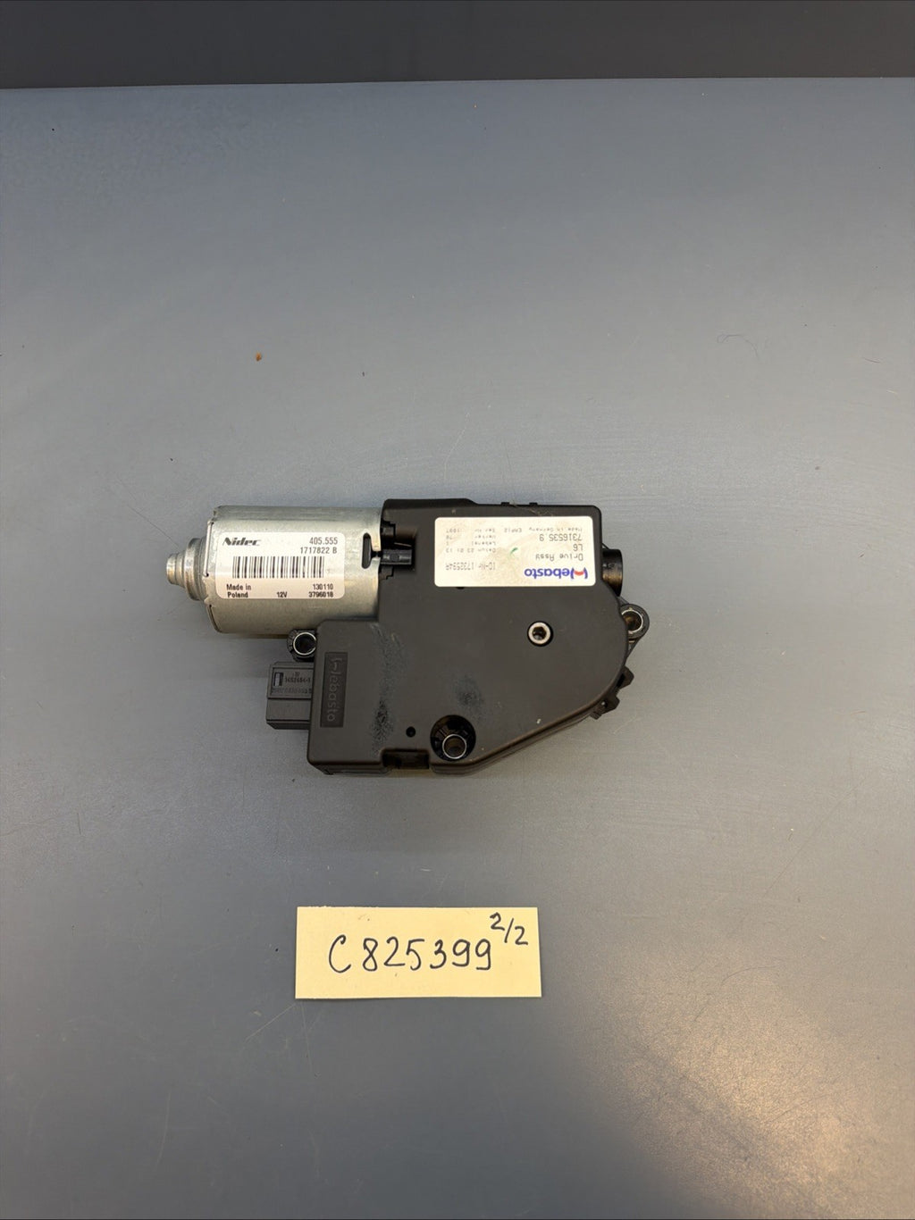 2011-2016 BMW 5-SERIES F10 528I 535I 550 SUNROOF MOTOR DRIVE UNIT 7316535 OEM