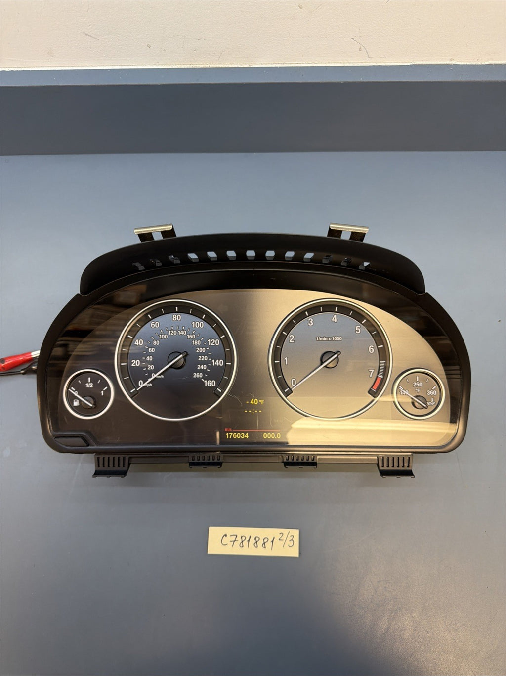 BMW 10-13 F10 5 SERIES SPEEDOMETER INSTRUMET GAUGE CLUSTER MPH 176K MILE 9249343