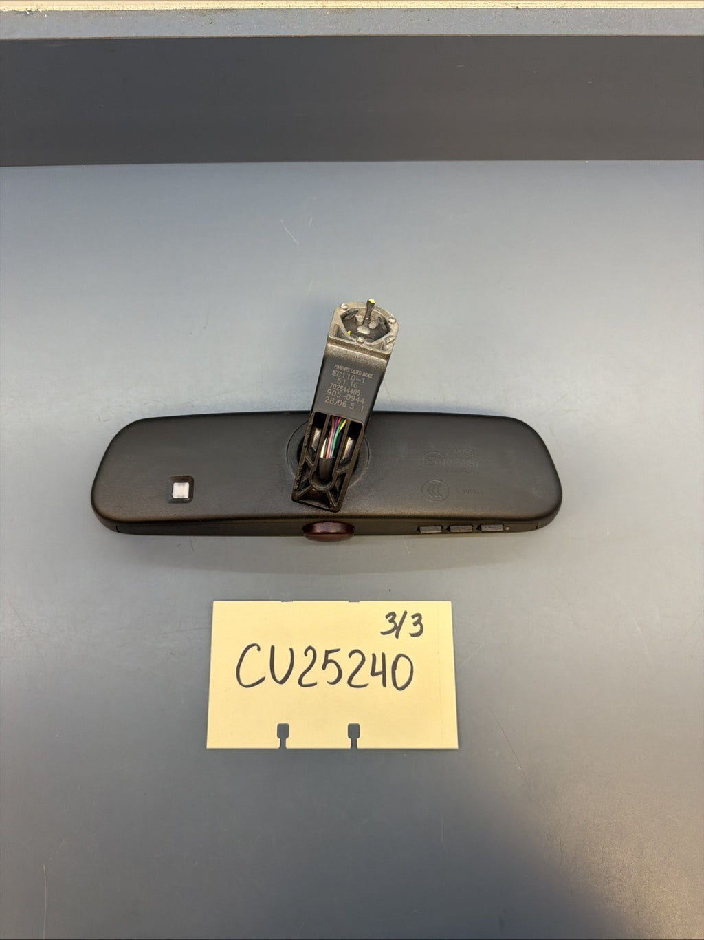2004–2010 BMW E60 E61 E65 E66 AUTO‑DIM REAR VIEW MIRROR HOMELINK OEM 7028444