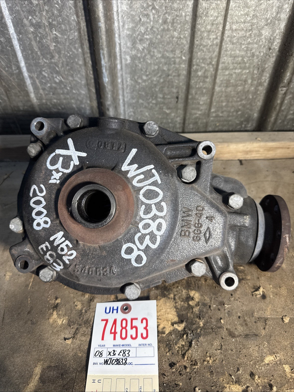 Front Differential Carrier Final Drive 4.44 AUTO Diff OEM BMW X3i E83 2005379