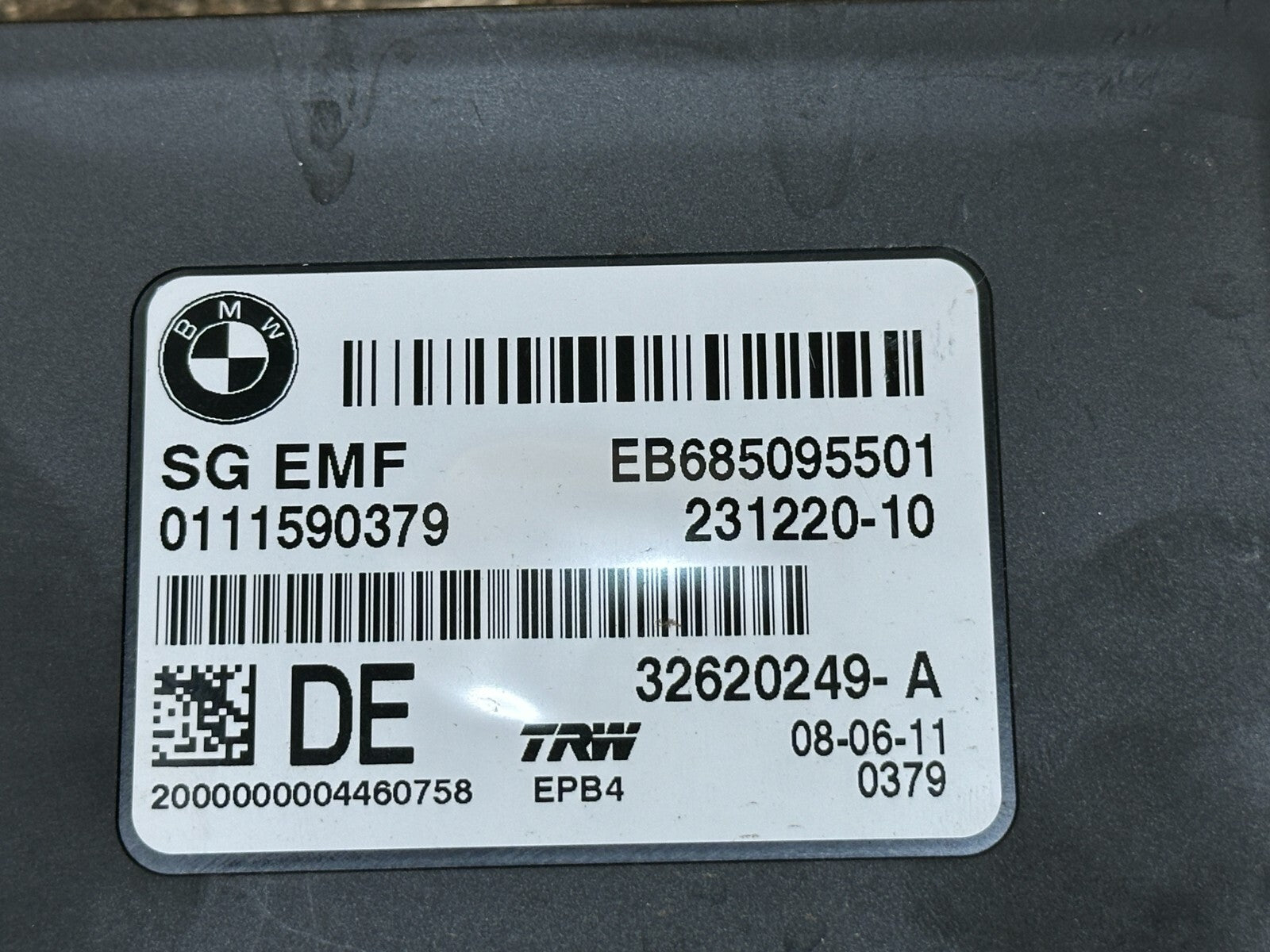 BMW 2011-2017 F25 X3 PARKING BRAKE CONTROL MODULE OEM 32620249