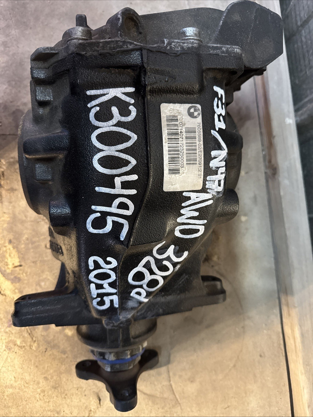 BMW REAR DIFFERENTIAL F31 SERIES 328D AWD FINAL DRIVE 2.81 7605589