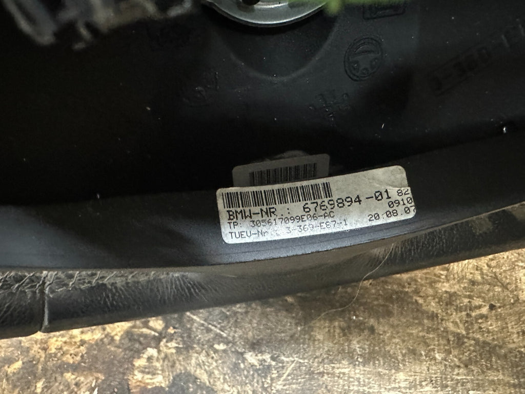 BMW 2006-2013 E9X 3 SERIES BLACK SPORT LEATHER STEERING WHEEL OEM 3051626