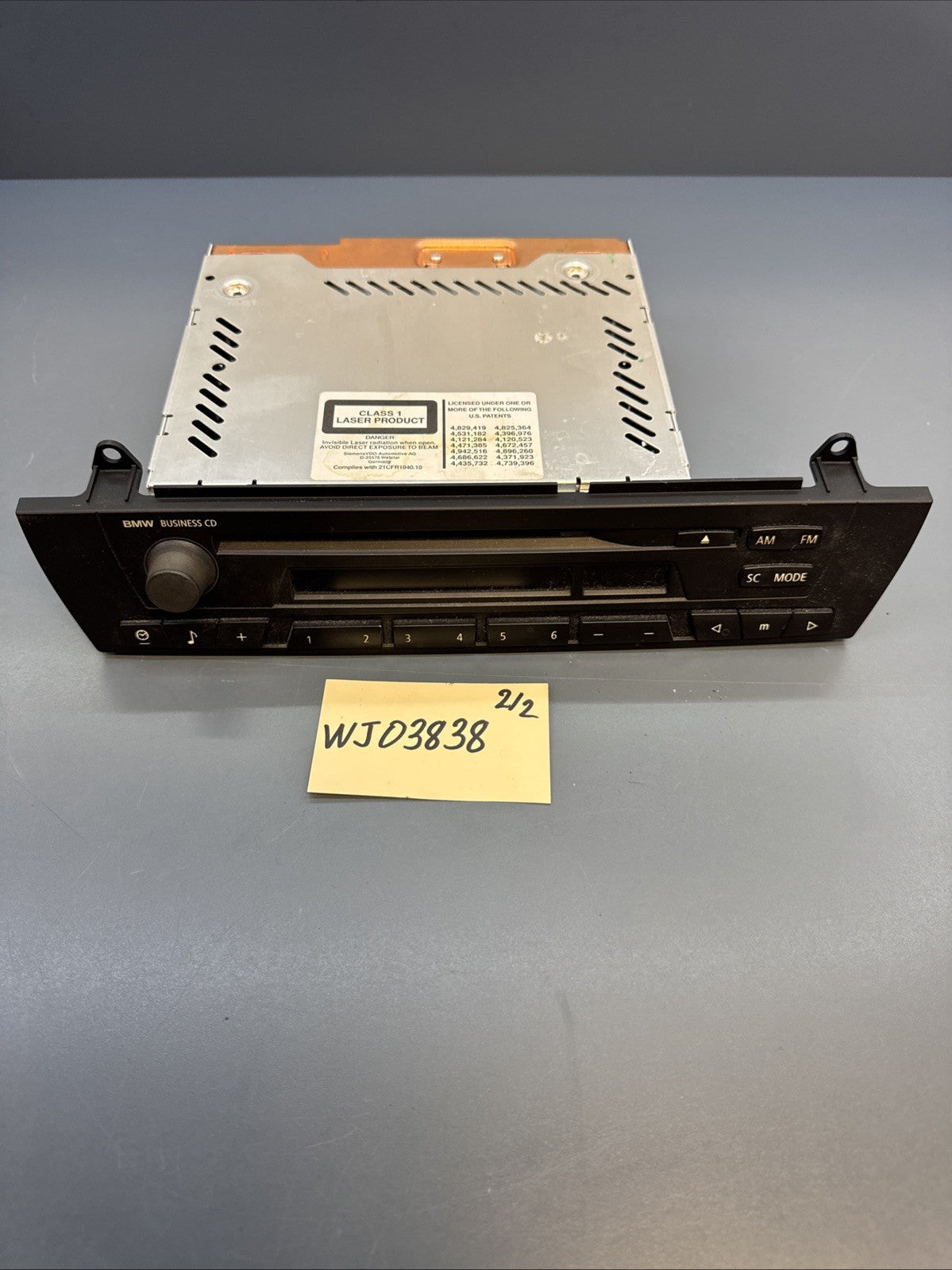 2006 - 2007 BMW X3 E83 RADIO CD PLAYER HEAD DASH AM FM UNIT 6512 9173686-02 OEM