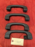 07-13 BMW X5 INTERIOR ROOF REAR LEFT GRAB HANDLE 6977693 SET OF 4 BLACK