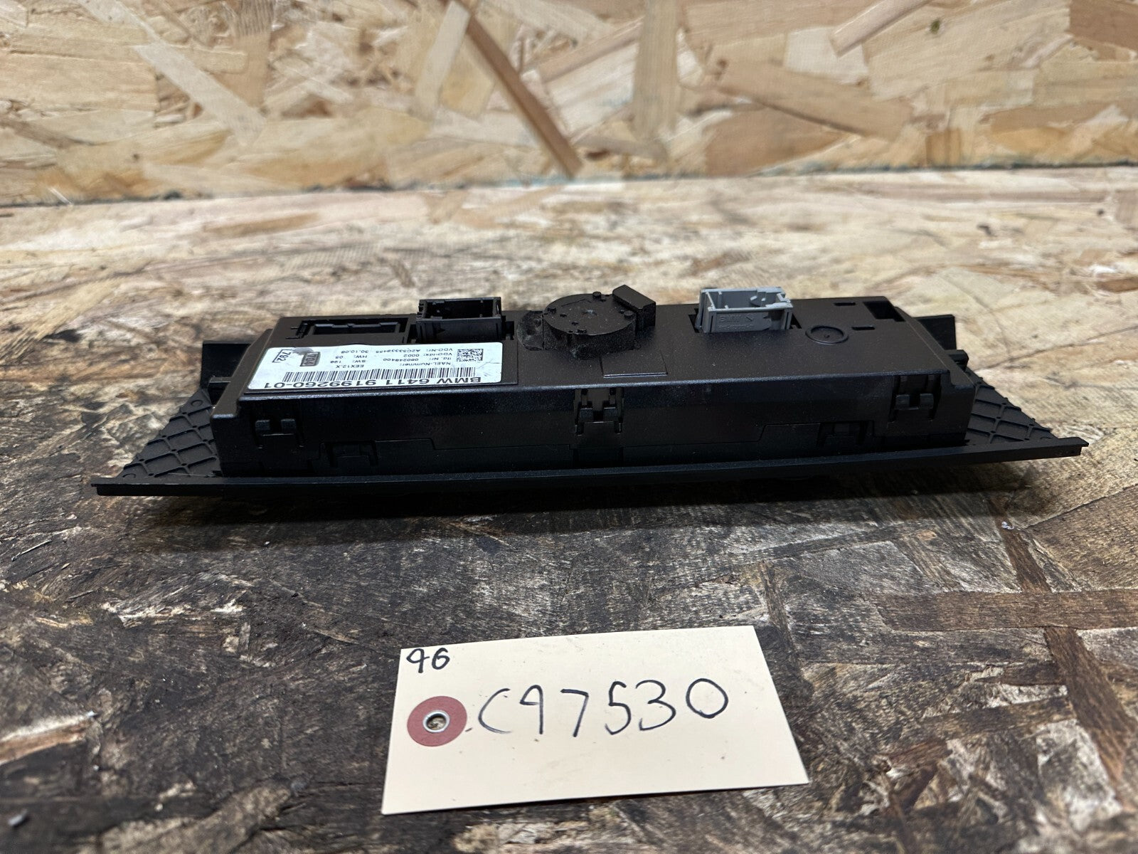 BMW 2006-2012 E90 HVAC HEATER AC CLIMATE CONTROL SWITCH PANEL OEM 9199260