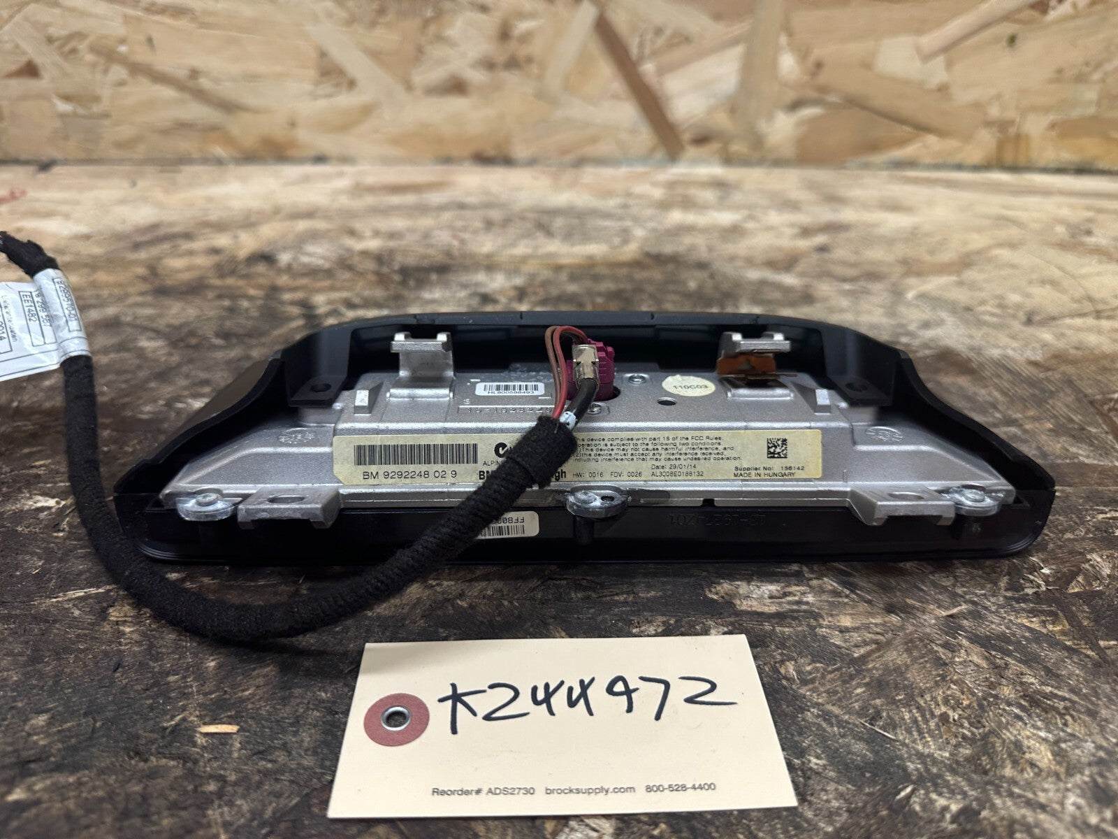 BMW 12-19 F25 F30 F32 F33 DASH MULTIMEDIA NAVIGATION DISPLAY SCREEN OEM 9292248