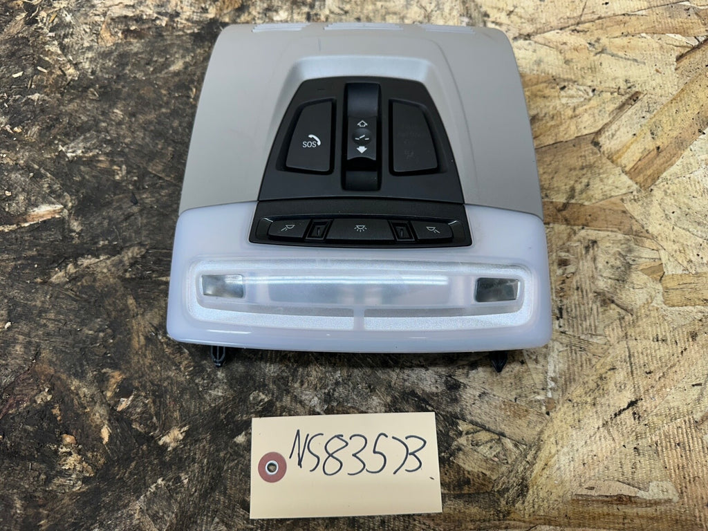 BMW F30 2012-2019 OVERHEAD DOME LIGHT SUNROOF SWITCH GRAY OEM 9321466