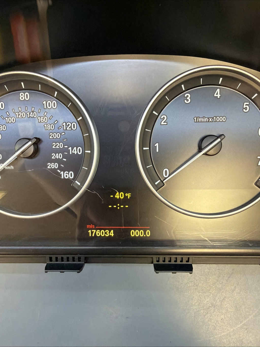 BMW 10-13 F10 5 SERIES SPEEDOMETER INSTRUMET GAUGE CLUSTER MPH 176K MILE 9249343