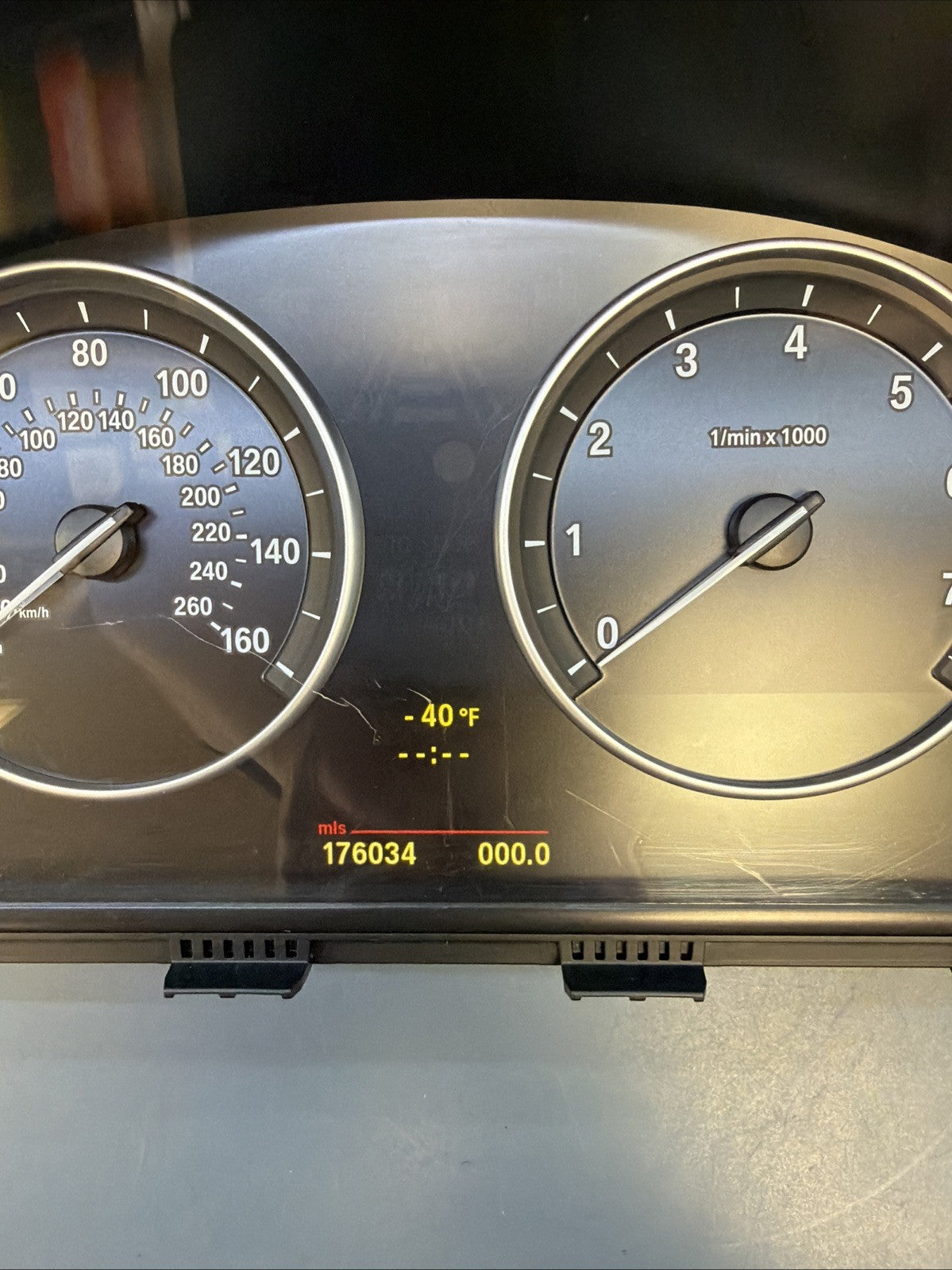 BMW 10-13 F10 5 SERIES SPEEDOMETER INSTRUMET GAUGE CLUSTER MPH 176K MILE 9249343
