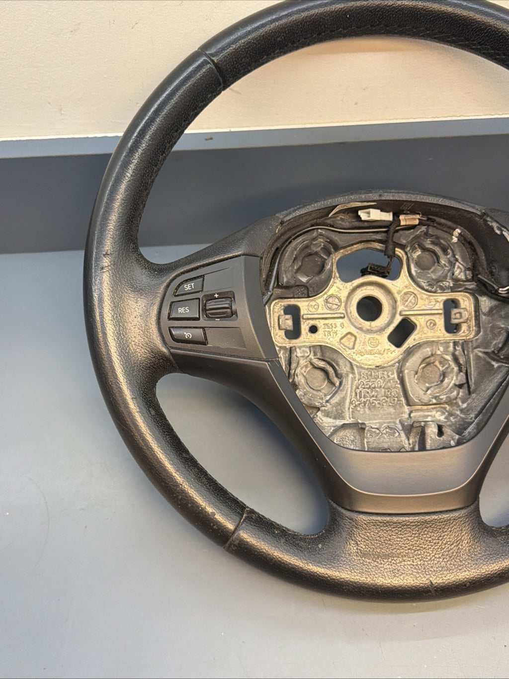 2012-2016 BMW 3 SERIES F30 STEERING WHEEL LEATHER STEERING WHEEL OEM 6255818