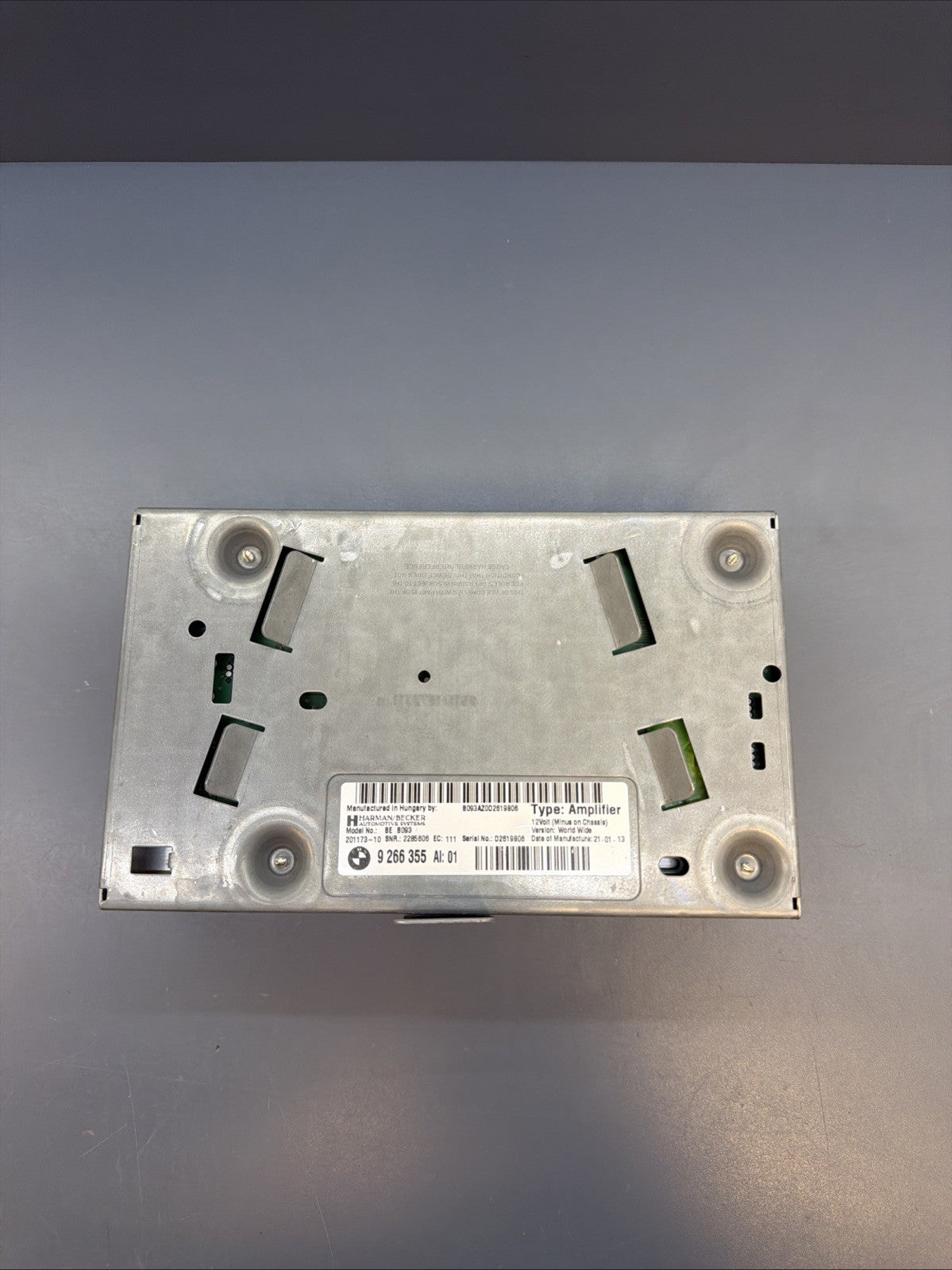 11 - 2016 BMW 328i 528i 535i HIFI SYSTEM AMPLIFIER HARMAN BECKER 9266355 OEM