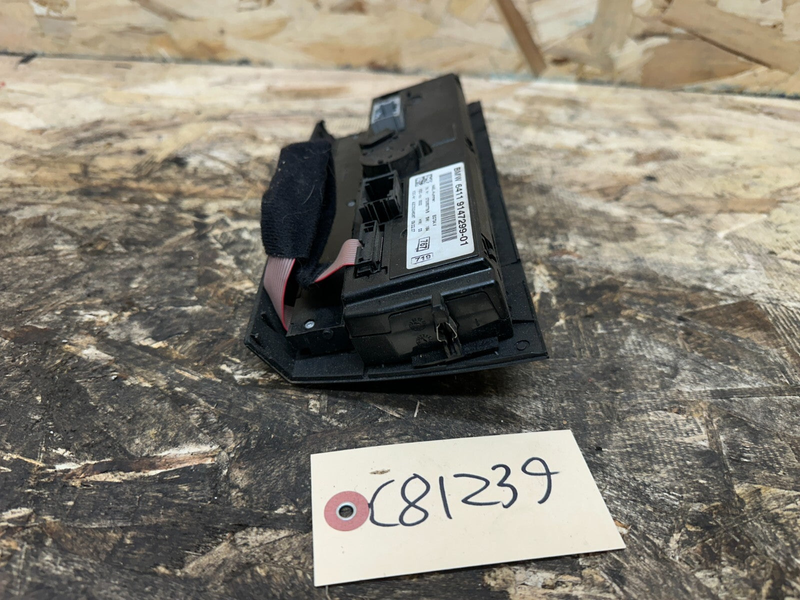 BMW 2006-2012 E90 E9X 3 SERIES CLIMATE CONTROL PANEL BLACK OEM 9147299