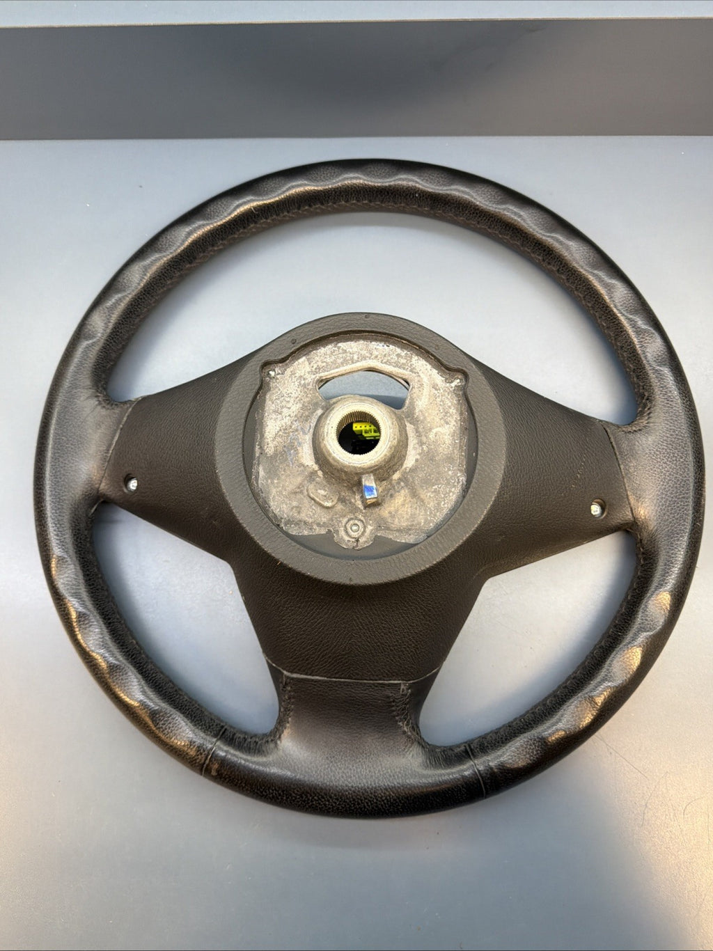 2007-13 BMW X5, E70 Black Leather Steering Wheel W/ Audio OEM 2445433