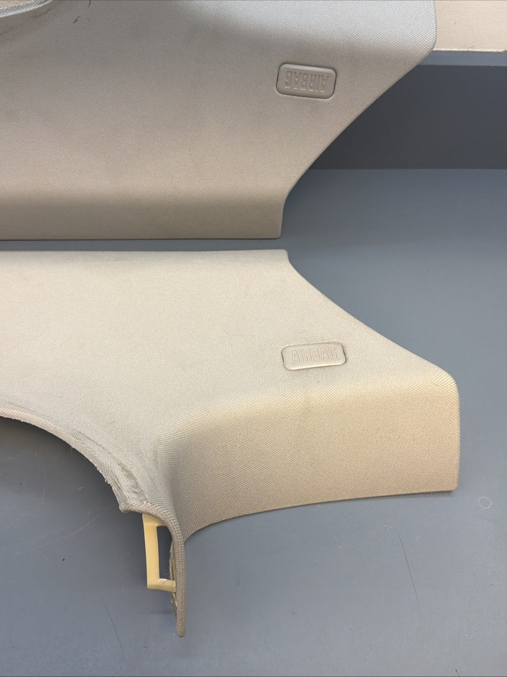 BMW E92 Left & Right Side Rear C Pillar Trim Post Set OEM Gray 7117474 7117473