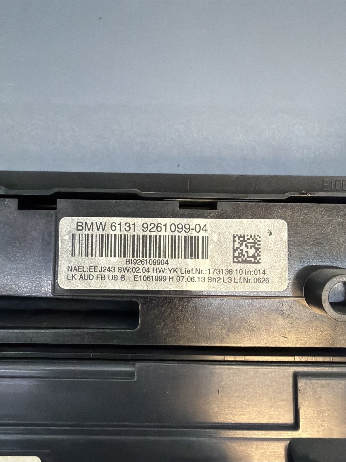 2012-2014 BMW 328i F30 3-SERIES A/C HEATER CLIMATE CONTROL SWITCH UNIT 9261099